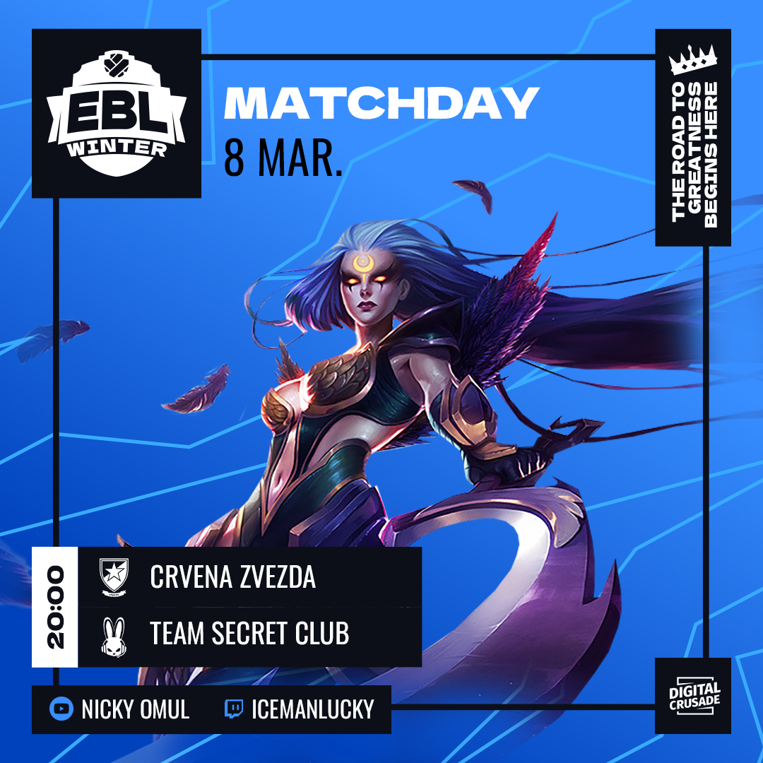 Reprezentanta României mai are o șansă să se califice la EMEA MASTERS! 🚀

Astăzi de la ora 20:00 susținem românii noștri în drumul spre finală! ❄️
🔴 youtube.com/live/EuxeHFsei…
🟣 twitch.tv/icemanlucky 
<a href="/Esport_TSC/">TSC</a>