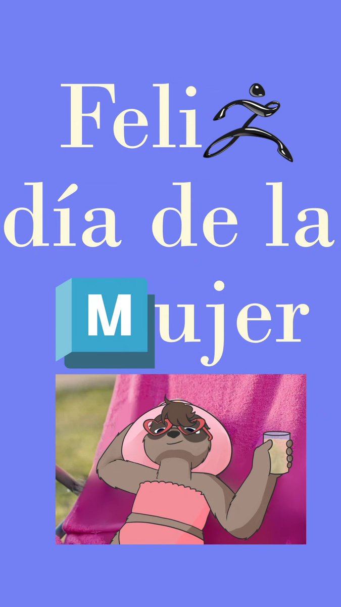 R_3d_R's tweet photo. Un saludo a todas las #Mujeres por su día de parte de este Perezoso que hace #3d.. #8DeMarzo #Diadelamujer https://t.co/sMBnrCu9fM