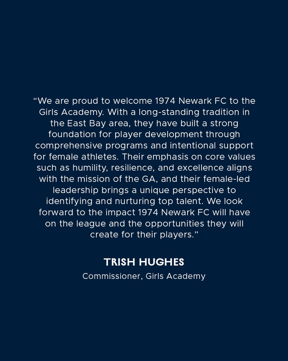 1974 Newark FC 🤝 The Girls Academy League