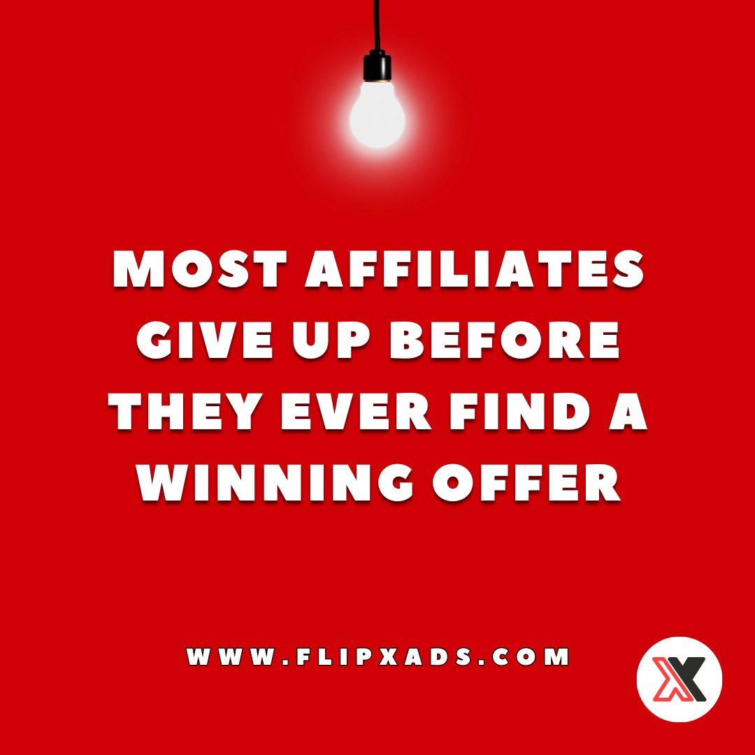 FlipXAds's tweet image. Many quit after promoting one or two products that do not convert. The reality? The best affiliates test multiple offers before finding the right one. #AffiliateSuccess #TestingStrategies #MarketingHacks
 #AdTech #MediaBuying #SponsoredAds #CPM #PublisherEarnings