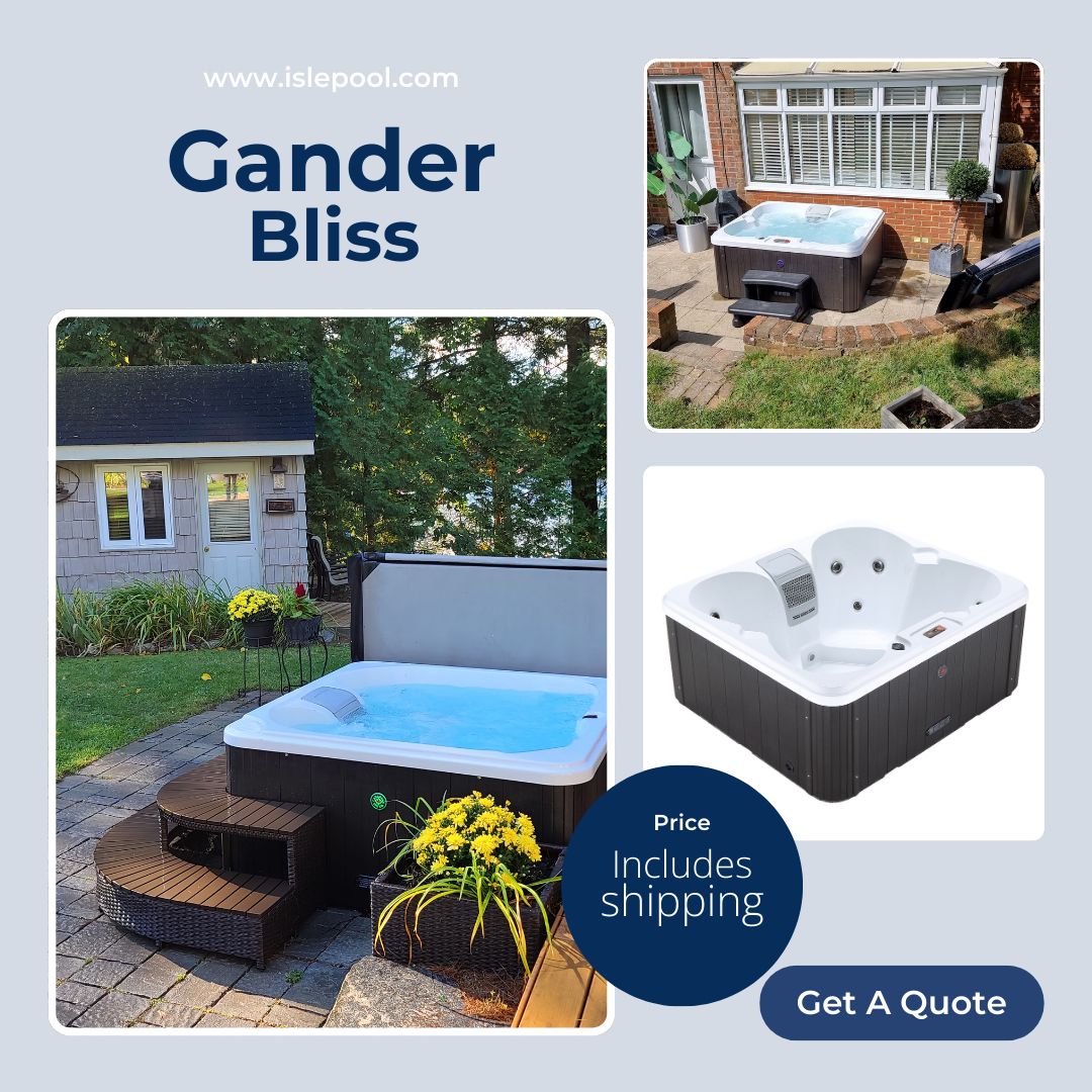 Sink into the soothing warmth of the Gander 4-Person Hot Tub and let the stress melt away. Perfect for your home, villa, or vacation spot! Ships from Miami to anywhere in the WI! Order now: IslePool.com

#BringingParadiseCloser #LuxuryLiving #HotTubRelaxation #IslePool