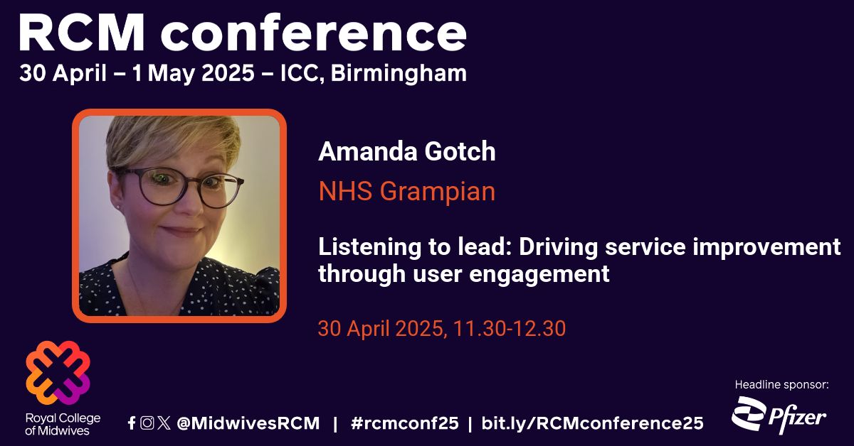 MidwivesRCM's tweet photo. More speaker announcements for our annual conference, 30 April - 1 May in Birmingham! We are thrilled to be joined by Rebecca Johnson, Amanda Gotch, Katie Colville and Dr. Maddie de Vicq. Read through our full programme: https://t.co/ey7lJYepiv https://t.co/kFlsES7GpX