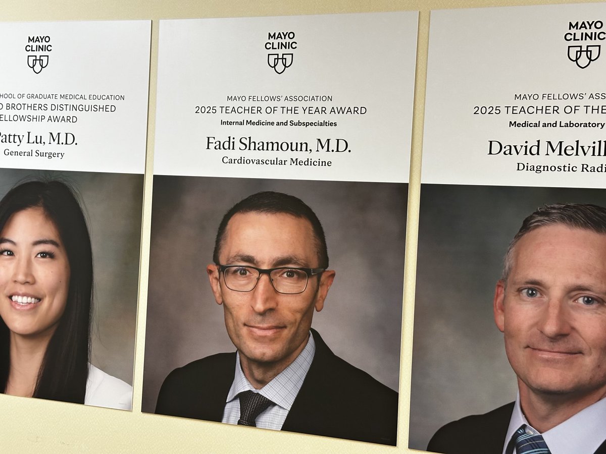 Fadi Shamoun, MD (@fadishamounmd) on Twitter photo Honoured to work with a bright and talented group of residents and fellows at Mayo Clinic Arizona. Thank you for the recognition, I am truly humbled and will cherish this moment forever <a href="/MayoClinicCV/">Mayo Clinic CV</a> <a href="/AmyOxentenkoMD/">Amy Oxentenko MD</a> <a href="/AbChapital/">ChapitalAB</a> <a href="/MayoMedEd/">Mayo Clinic Med Ed</a> Honoured to work with a bright and talented group of residents and fellows at Mayo Clinic Arizona. Thank you for the recognition, I am truly humbled and will cherish this moment forever <a href="/MayoClinicCV/">Mayo Clinic CV</a> <a href="/AmyOxentenkoMD/">Amy Oxentenko MD</a> <a href="/AbChapital/">ChapitalAB</a> <a href="/MayoMedEd/">Mayo Clinic Med Ed</a>