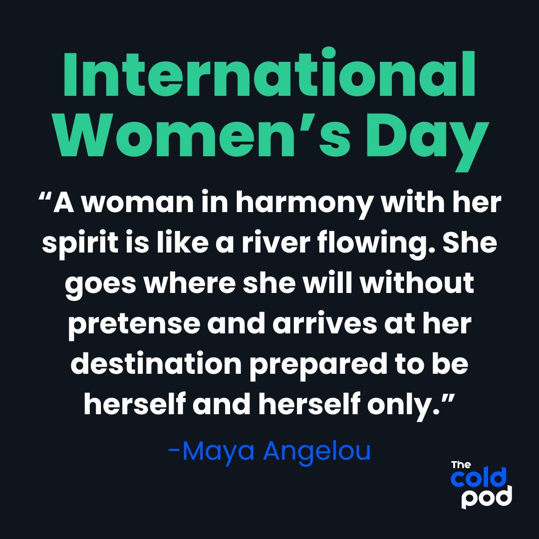 🌍✨ Happy International Women's Day from all of us at The Cold Pod! Today, we celebrate the incredible women who inspire us with their strength, resilience, and determination. 

Together, let’s face the freeze and celebrate our strength! 💙❄️ 

#InternationalWomensDay