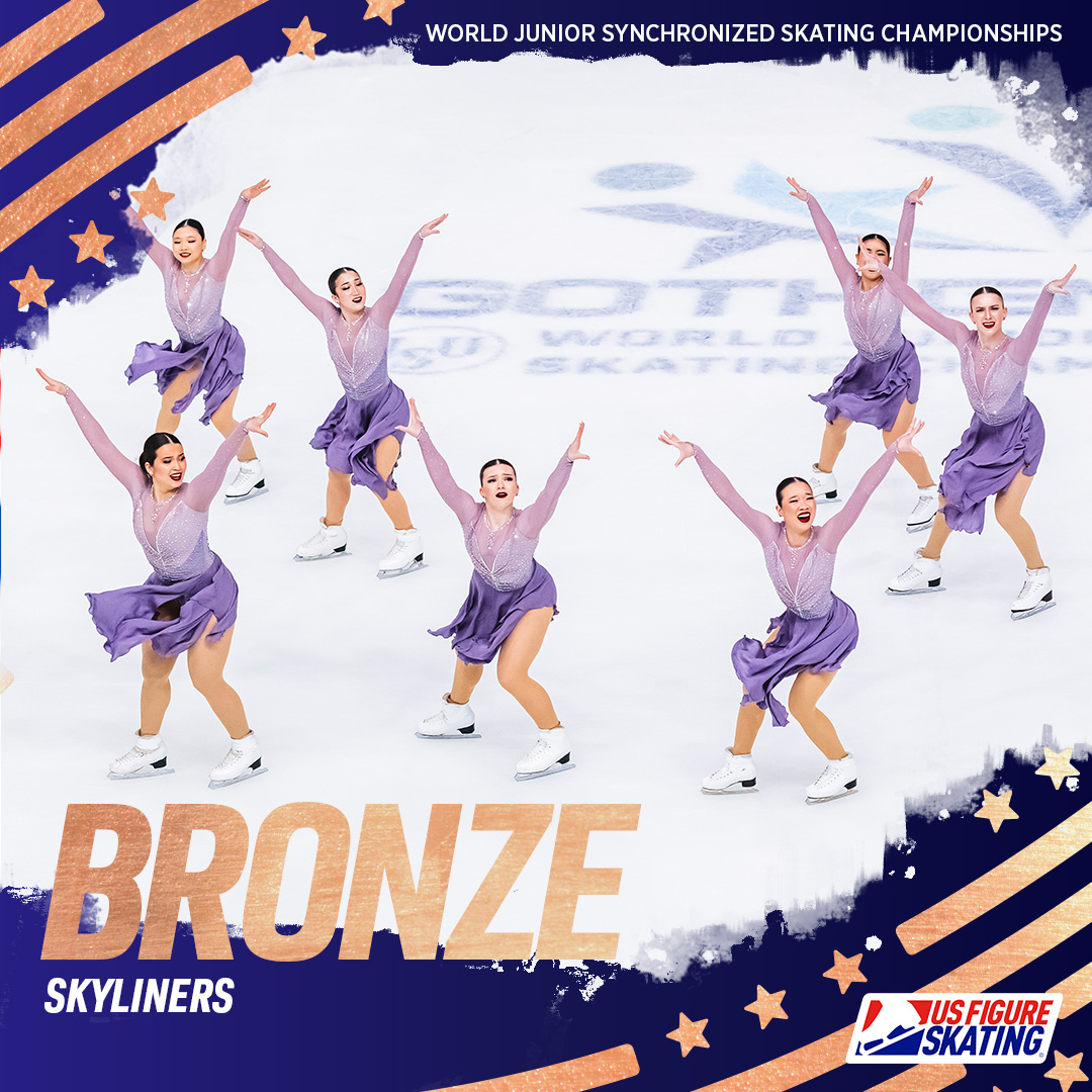For the second time ever, two U.S. junior synchro teams are standing on the podium at #WorldJSynchro‼️🇺🇸🇺🇸
 
Teams Elite wins a historic gold and the Skyliners earn bronze❗️🥇🥉