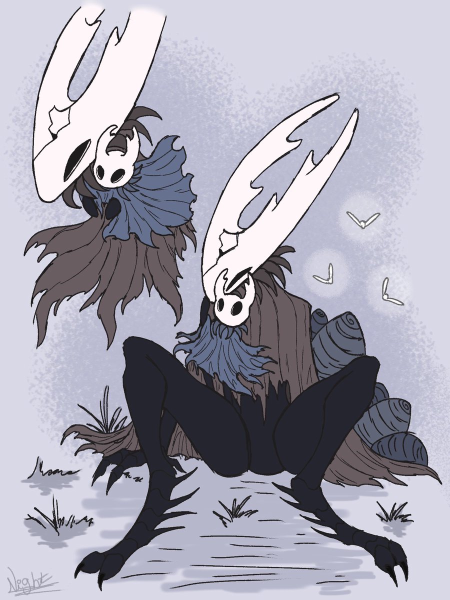 The Hollow Knight and its emotional support sibling 
#hollowknight #hollowknightfanart #hollowknightart