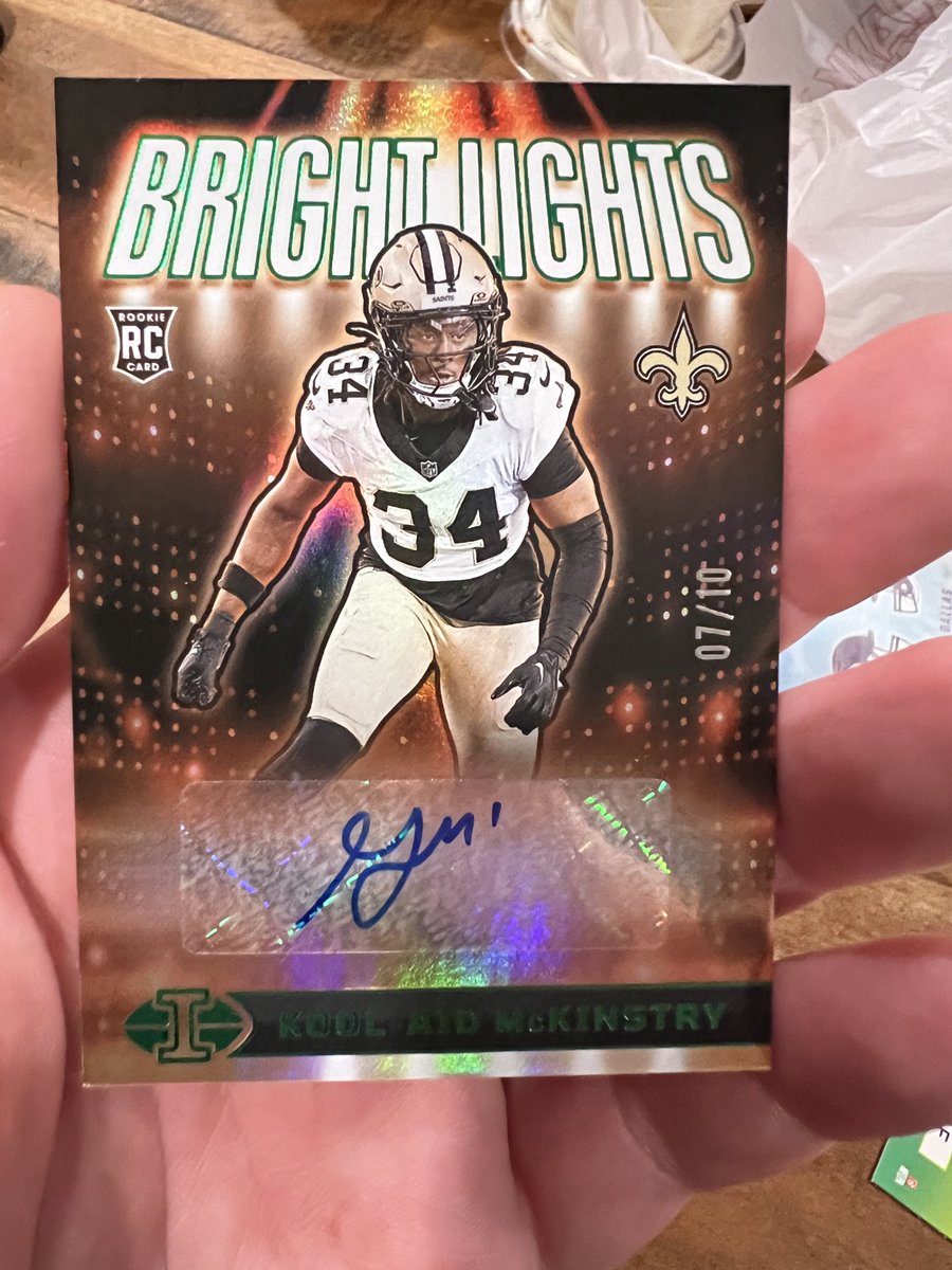 ECCardCo's tweet image. Pulled this 🔥 7/10 Kool Aid McKinstry auto yesterday out of the 2024 Panini Illusions pack! @CardPurchaser