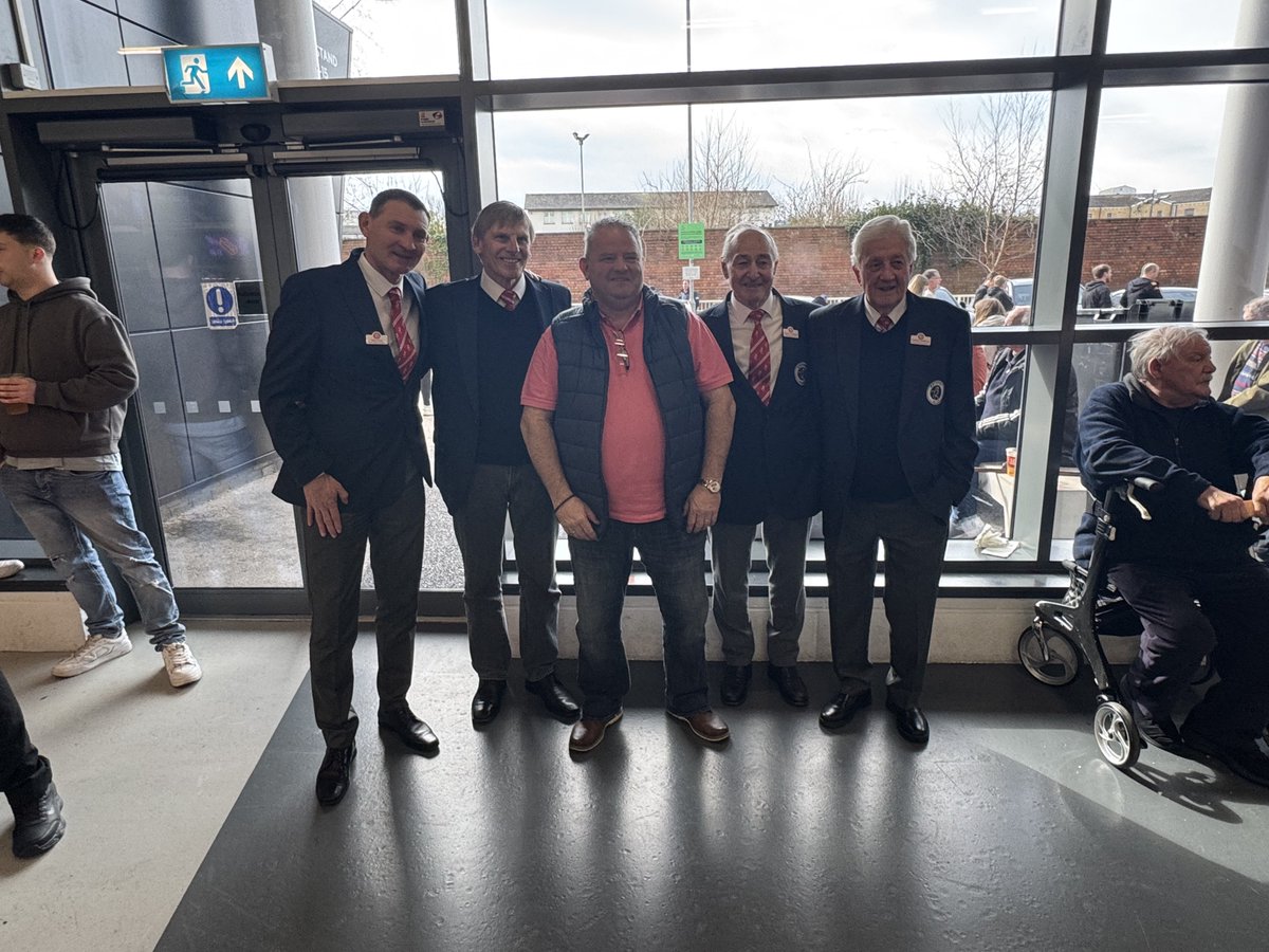 Great to shake hands with the legend that is Glyn Riley at Ashton Gate ...