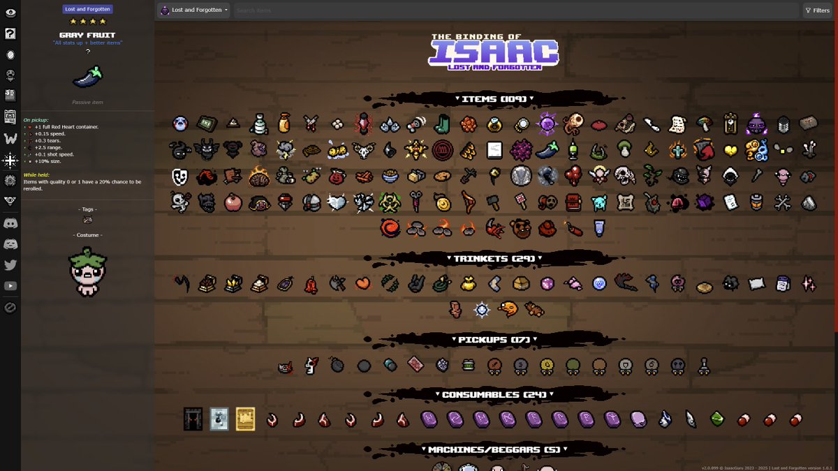 IsaacGuruYT's tweet image. Lost and Forgotten, a mod that released an hour ago, has been added to IsaacGuru.com. Huge thanks to TREE for this contribution!

isaacguru.com/mod/lost_and_f…

#thebindingofisaac #tboi