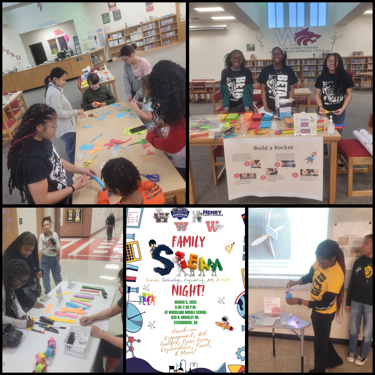 BetaClubWHS's tweet photo. March Spotlight: BETA Week 2025
Our Beta's prepared materials, presented, and welcomed our Woodland Cluster Community this week for Family STEAM Night. #BetaWeek #BetaWeek2025 @nationalbeta @WHS_HCS https://t.co/vkjp5hajfk