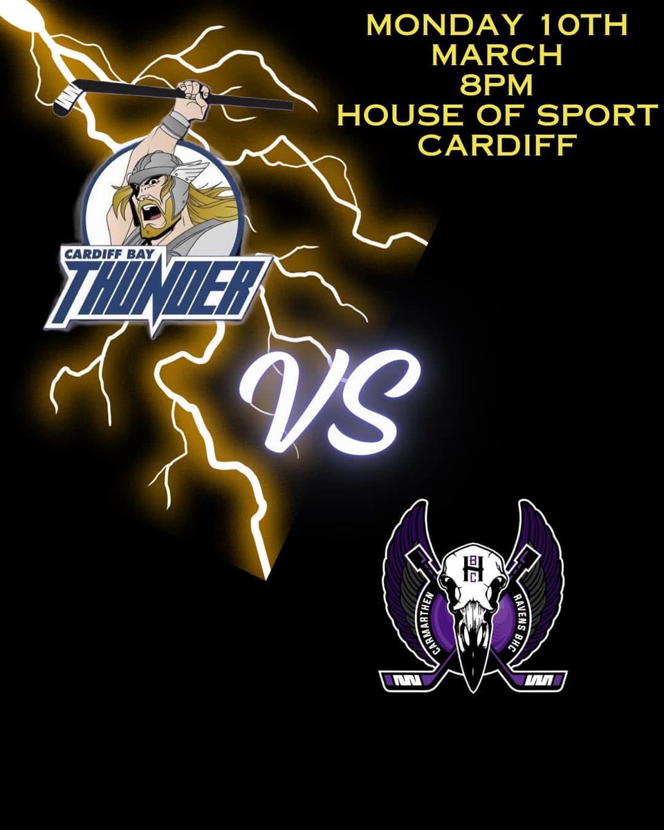 Come along this Monday and watch as we take on the Carmarthen Ravens BHC at <a href="/HouseofSportCDF/">Cardiff City House of Sport</a> at 8pm! 

#cardiffsports #ballhockeylife #BHUK #ballhockey #cardiff