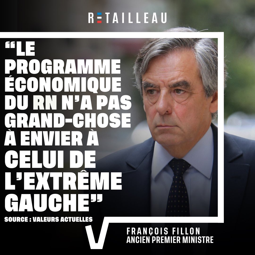 Bruno Retailleau (@brunoretailleau) on Twitter photo Dans <a href="/Valeurs/">Valeurs actuelles ن</a> cette semaine, François Fillon dresse un constat juste sur l’état de notre pays et alerte avec gravité sur les différents défis qui s’imposent à nous sur le plan économique, sécuritaire ou culturel.
Merci cher <a href="/FrancoisFillon/">François Fillon</a> pour ton soutien et pour l’amour de la Dans <a href="/Valeurs/">Valeurs actuelles ن</a> cette semaine, François Fillon dresse un constat juste sur l’état de notre pays et alerte avec gravité sur les différents défis qui s’imposent à nous sur le plan économique, sécuritaire ou culturel.
Merci cher <a href="/FrancoisFillon/">François Fillon</a> pour ton soutien et pour l’amour de la