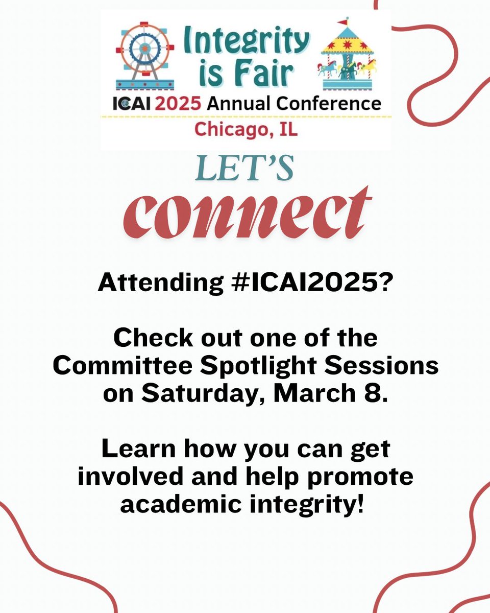 Looking for a way to get involved? Be sure to visit the ICAI committee meet and greets later today. Each of our committees are volunteer run. #ICAI2025
