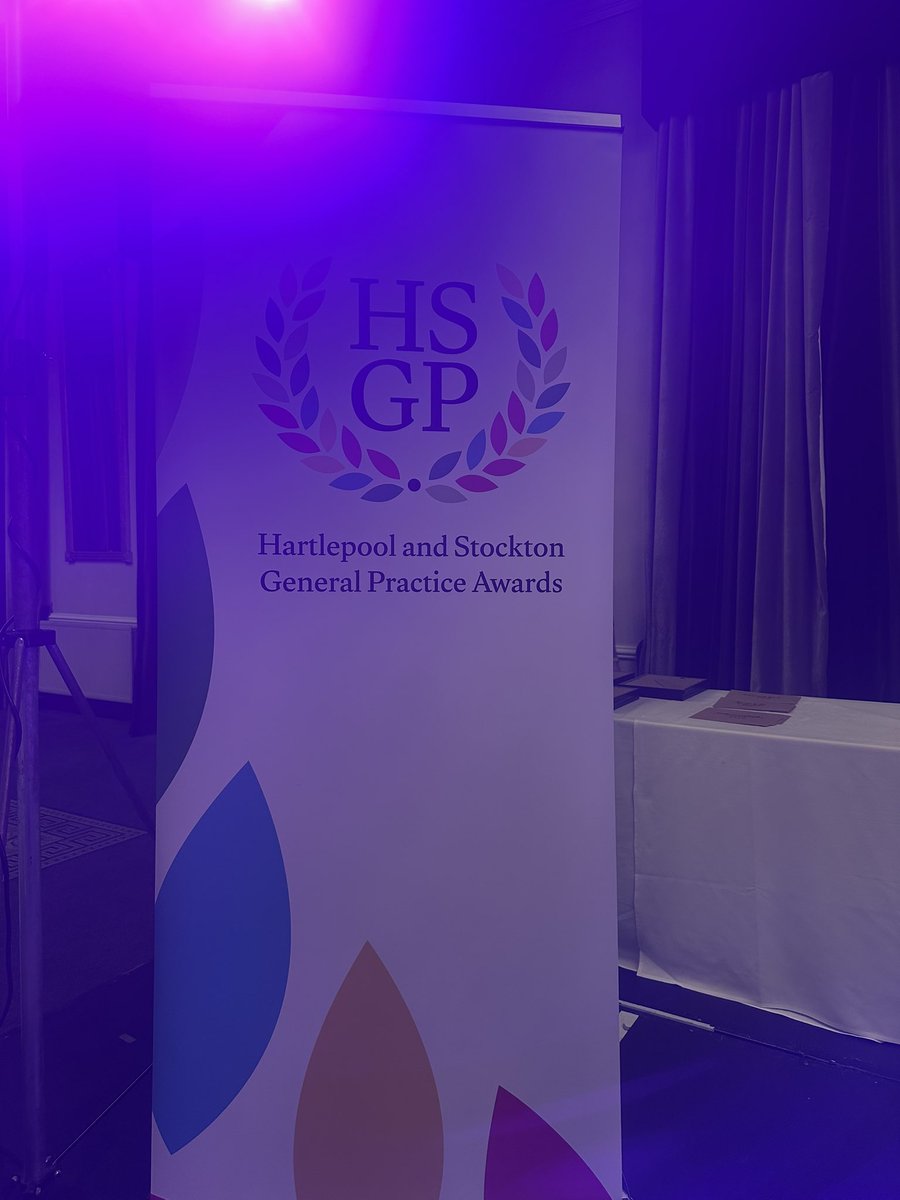 Here we go! Looking forward to a fantastic evening celebrating general practice in Hartlepool and Stockton-On-Tees at our annual event 🩷