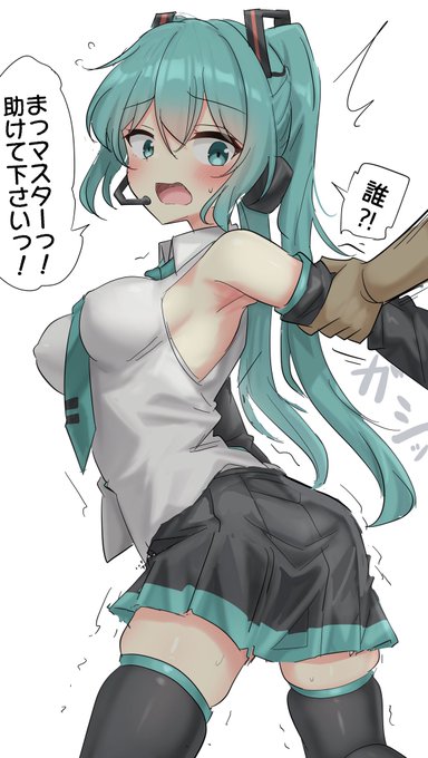 知らない人に誘拐されそうになるミクちゃん 