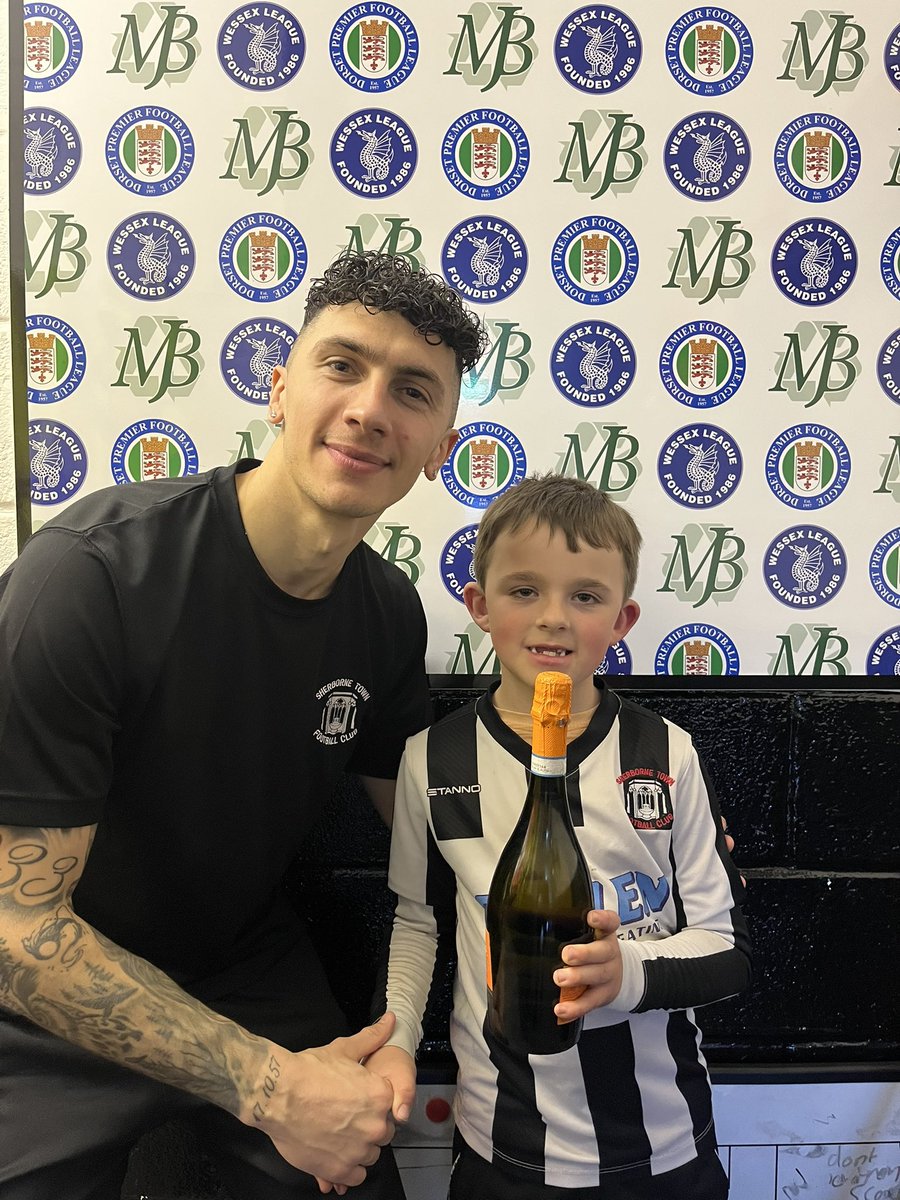 Sherborne Town FC (@sherbornetownfc) on Twitter photo Todays man of the match vs <a href="/BMRFC/">Baffins Milton Rovers FC</a> chosen by our match sponsor Glyn Bale was <a href="/DecCornish12/">Dec Cornish</a> presented with his award by Finley #Zebras #COYZ <a href="/WessexLeague/">Velocity Wessex League</a> <a href="/swsportsnews/">South West Sports News</a> <a href="/Abbey_104/">Abbey104</a> <a href="/sherbornetimes/">Sherborne Times</a> <a href="/NonLeagueCrowd/">Non League Crowds</a> <a href="/SherborneTownCl/">Sherborne Town Council</a> Todays man of the match vs <a href="/BMRFC/">Baffins Milton Rovers FC</a> chosen by our match sponsor Glyn Bale was <a href="/DecCornish12/">Dec Cornish</a> presented with his award by Finley #Zebras #COYZ <a href="/WessexLeague/">Velocity Wessex League</a> <a href="/swsportsnews/">South West Sports News</a> <a href="/Abbey_104/">Abbey104</a> <a href="/sherbornetimes/">Sherborne Times</a> <a href="/NonLeagueCrowd/">Non League Crowds</a> <a href="/SherborneTownCl/">Sherborne Town Council</a>