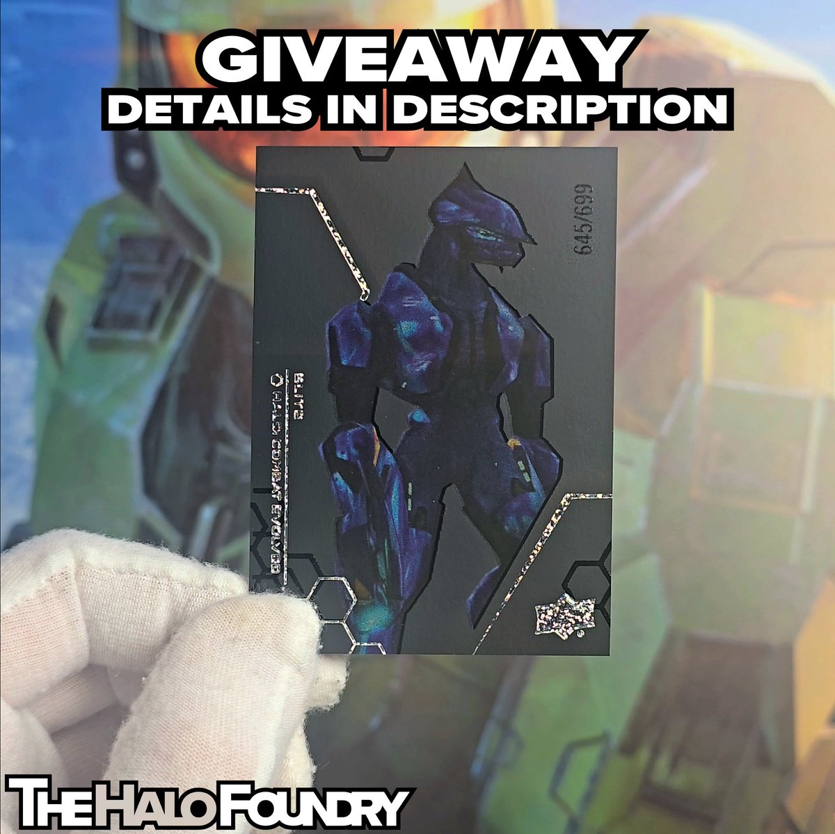 I'm doing my first giveaway 🎉

Like &amp; comment "Augmented" on my YouTube unboxing for a chance to win this Halo Legacy card.
youtu.be/n3D5z_jH2Z0

#halo <a href="/halo/">Halo</a> <a href="/HaloGear/">Halo Gear</a> <a href="/UpperDeckEnt/">Upper Deck Entertainment</a> #halospotlight