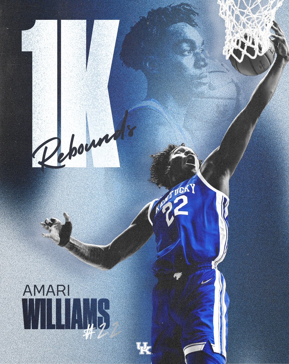 1️⃣,0️⃣0️⃣0️⃣ career rebounds for <a href="/amxriwillixms/">Amari Williams</a> 👏