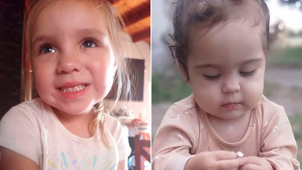 Altosnoticiasp1's tweet photo. Pilar y Delfina Hecker, dos hermanitas que desaparecieron tras quedar atrapadas en una camioneta arrastrada por el raudal en medio del temporal en Bahía Blanca, Provincia de Buenos Aires.

▪️Una oración por ellas. Que Dios nos conceda el milagro de encontrarlas con vida. https://t.co/g86hNPfqDy