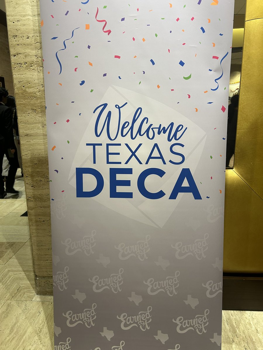 "We aren’t coming home with glass, but we are coming back with memories, laughter, and friendships! Here’s to the journey and the moments that made it unforgettable! 🌟 #DECA #TeamSpirit" #ALLIN #Earnyourhorns 🔷🫶🏼 #DECA2025 #BetheOne