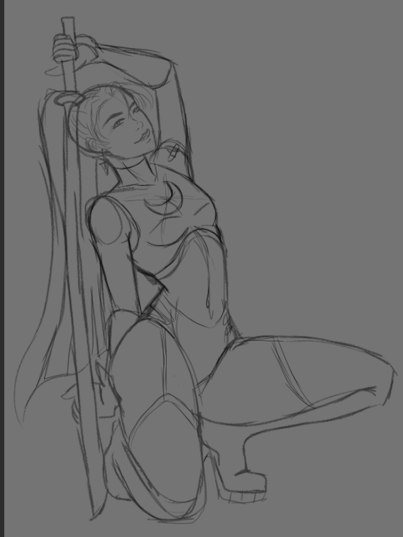 JayHz382's tweet image. Sketching my baby BlueViper with a pose I found on Pinterest ♥

#sketch #originalcharacter  #BlueViper