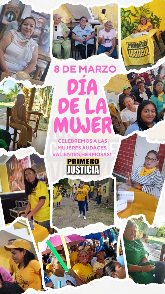 Cada 8 de Marzo; nos recuerda la importancia de empoderar a las mujeres,garantizar su seguridad y eliminar la discriminación en todas sus formas !👑🤱🏻🤱🏻🧑🏻‍🍼🌹
Feliz día de la Mujer!!!
<a href="/Pr1meroJusticia/">Primero Justicia</a> 
<a href="/1EROEDUCACION/">EDUC. PJ. NACIONAL</a> 
<a href="/EmmadeLuna/">Emma de Luna</a> 
<a href="/ApureFamiliar/">Justicia Familiar Apure</a> 
<a href="/MBMartinezR/">María Beatriz Martínez</a>