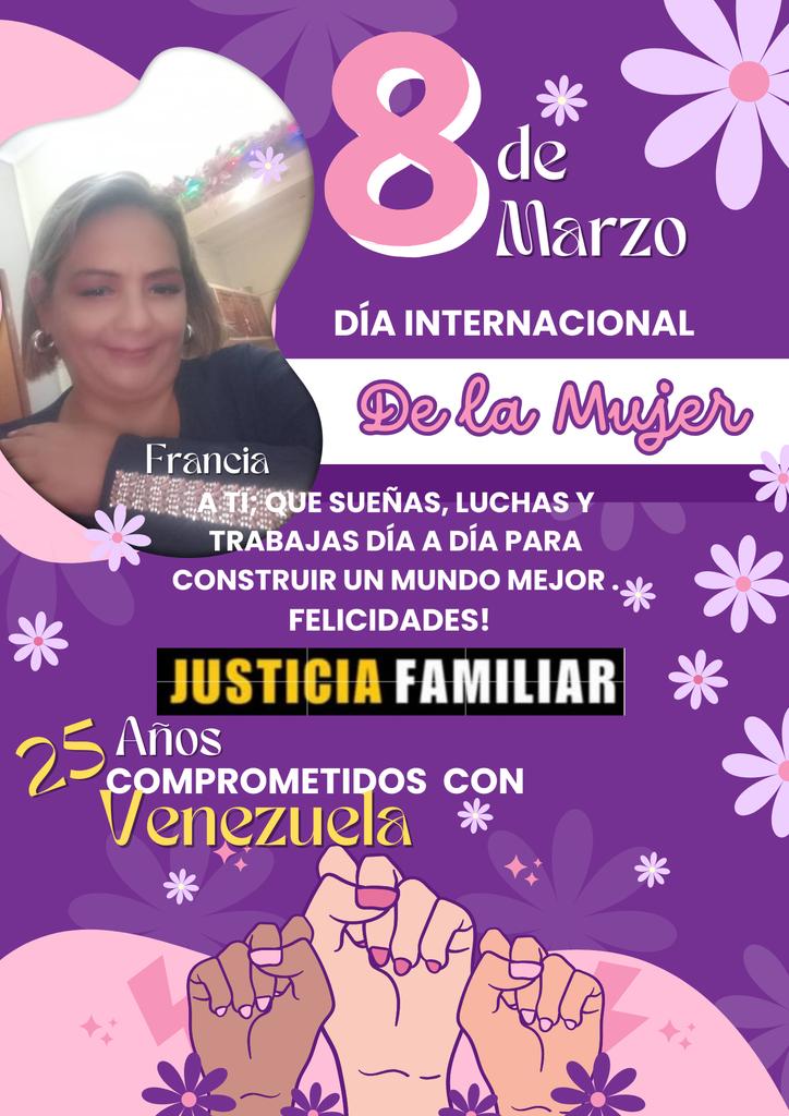 Tenemos 1 día del año para celebrar la Igualdad de género y 365 días para ponerla en práctica!
Feliz Dia de la Mujer!!!🍸👑🤱🏻🌹
<a href="/Pr1meroJusticia/">Primero Justicia</a> 
<a href="/EmmadeLuna/">Emma de Luna</a>
<a href="/MBMartinezR/">María Beatriz Martínez</a> 
<a href="/ApureFamiliar/">Justicia Familiar Apure</a>