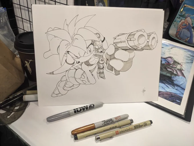 We're out here doing commissions at #eccc #EmeraldCityComicCon 

#SonicTheHedgehog 