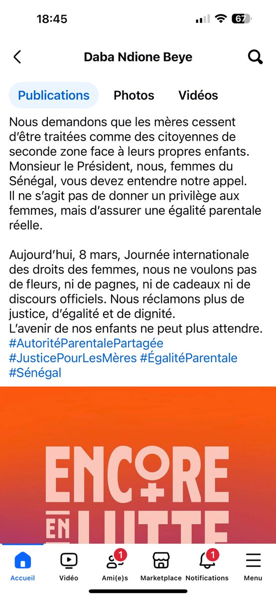 Aissata Ndiathie Fall (@aissatandiathie) on Twitter photo Je partage avec vous ce texte poignant d’une dame: une lettre ouverte adressée au president de <a href="/assembleesn/">Assemblée nationale du Sénégal</a>. <a href="/elmaalignjaay/">El Malick NDIAYE</a>
Nous sommes toutes et tous concernés. Ce sont ces questions qui devraient être au cœur des débats. La véritable lutte pour l’épanouissement des femmes Je partage avec vous ce texte poignant d’une dame: une lettre ouverte adressée au president de <a href="/assembleesn/">Assemblée nationale du Sénégal</a>. <a href="/elmaalignjaay/">El Malick NDIAYE</a>
Nous sommes toutes et tous concernés. Ce sont ces questions qui devraient être au cœur des débats. La véritable lutte pour l’épanouissement des femmes
