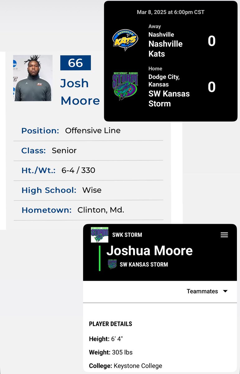 Shout out to the big dog Josh Moore! Was extremely lucky to coach Josh through his college career. Started all 40 games in his career, 2x Captain and was a huge part of the OL on and off the field. Today is his first game with the AF1 Kansas Storm!