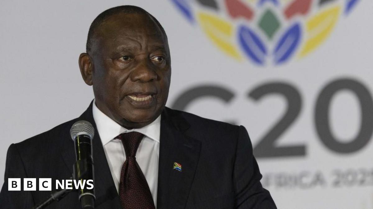 South Africa has said it will not take part in "megaphone diplomacy" following a new social media post by US President Donald Trump repeating his claim that Pretoria was confiscating land. The US leader had frozen financial aid to the country. bbc.in/3DyKvvG
