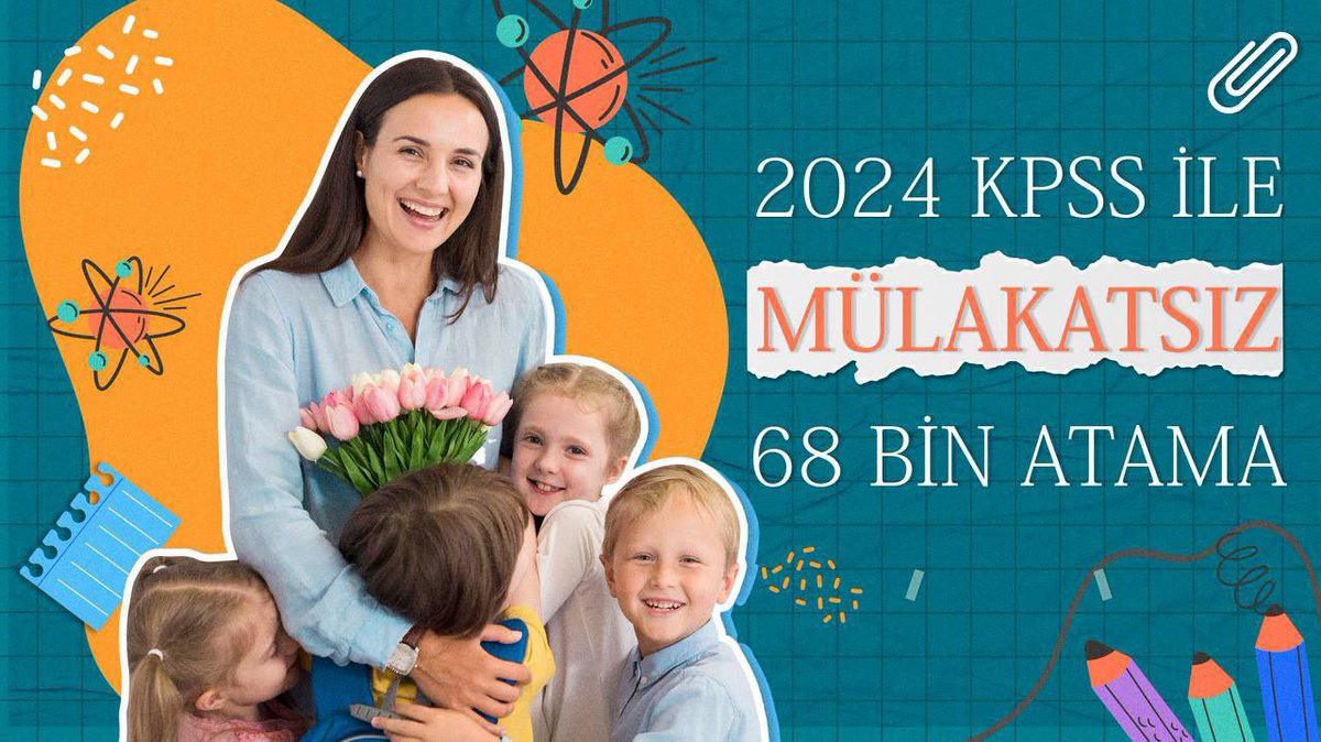 Eğitimdeki kalitenin korunması ve eğitimdeki fırsat eşitliğinin sağlanması için 2024 KPSS ile yapılacak 68 bin öğretmen ataması elzemdir. 
<a href="/RTErdogan/">Recep Tayyip Erdoğan</a> <a href="/Yusuf__Tekin/">Yusuf Tekin</a> <a href="/_cevdetyilmaz/">Cevdet Yılmaz</a> 
#ErdoğandanBayrama68BinAtama