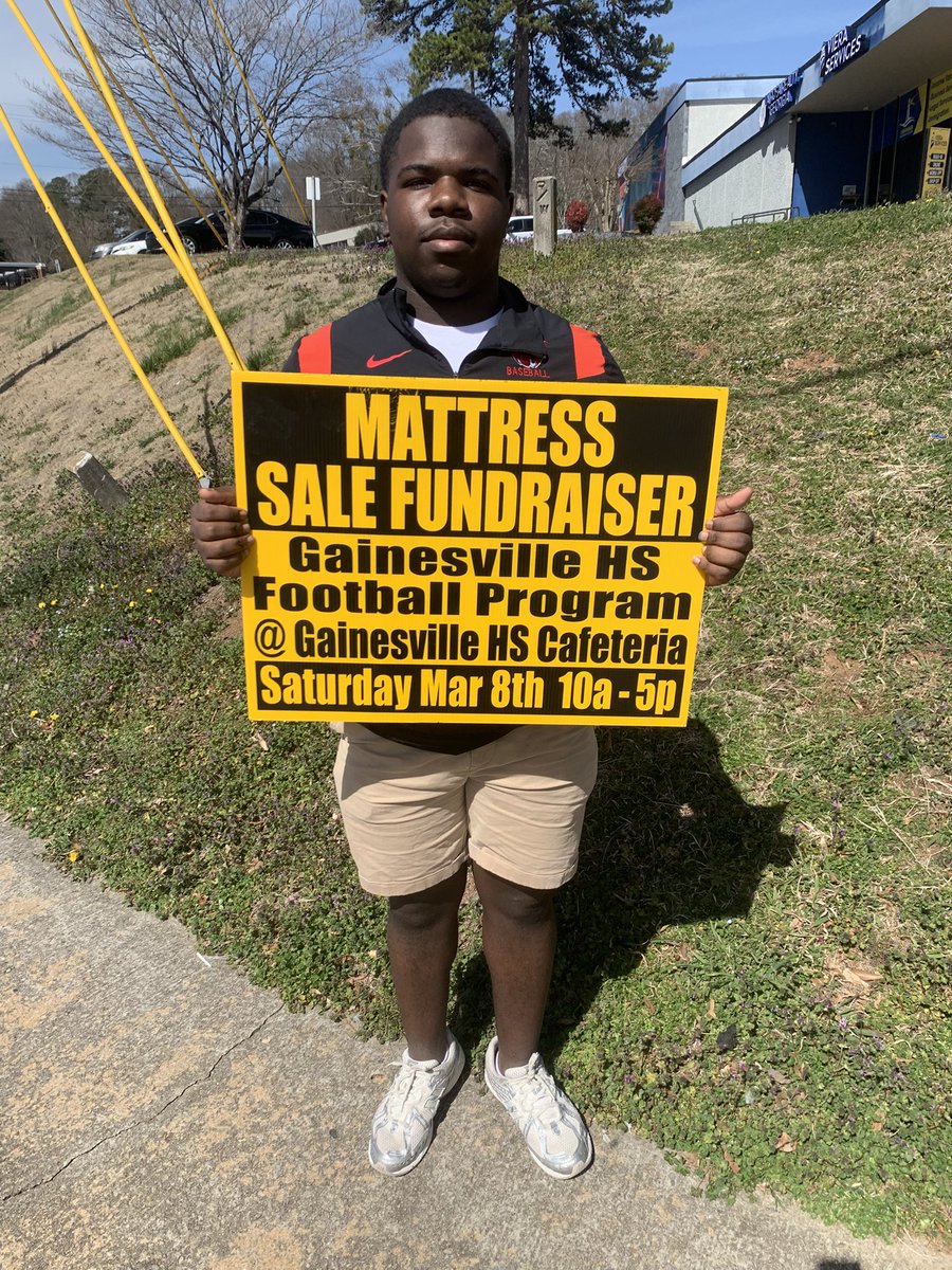 Tydrick Turner (@tydrickturner) on Twitter photo Come support the <a href="/RedElephant_FB/">Gainesville HS Football</a> program and buy a mattress very affordable and shipping too! Come support the <a href="/RedElephant_FB/">Gainesville HS Football</a> program and buy a mattress very affordable and shipping too!