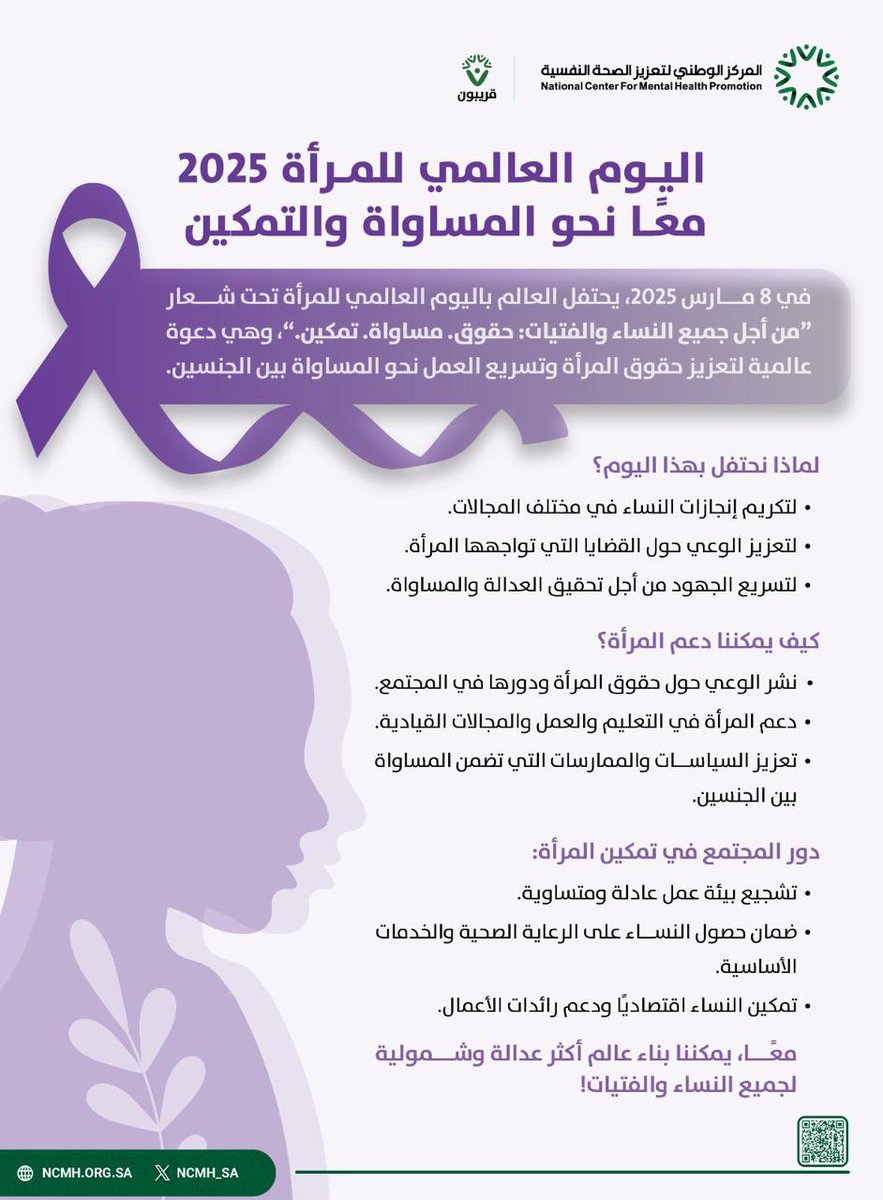 معًا نحو المساواة والتمكين.
#اليوم_العالمي_للمرأة .