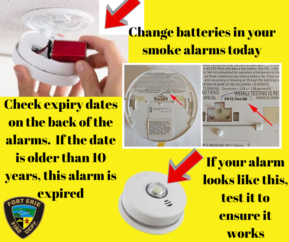 Tonight is the night to change your clocks, change your batteries
If you require assistance or have questions regarding the smoke alarms and carbon monoxide alarms in your home, call the fire office 905-871-1600
Strobe 3 in 1 alarms may also be expired this year, check the dates