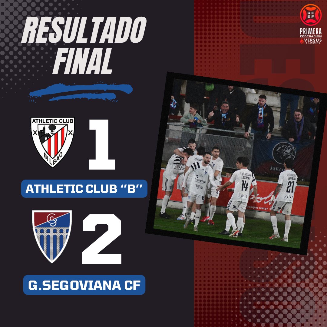 lagimnastica's tweet photo. ⚽️ ¡Final!, Final del partido
@AthleticClub 🆚️ @lagimnastica 
1-2
#AúpaSego🔵🔴 https://t.co/cALJEyivdU