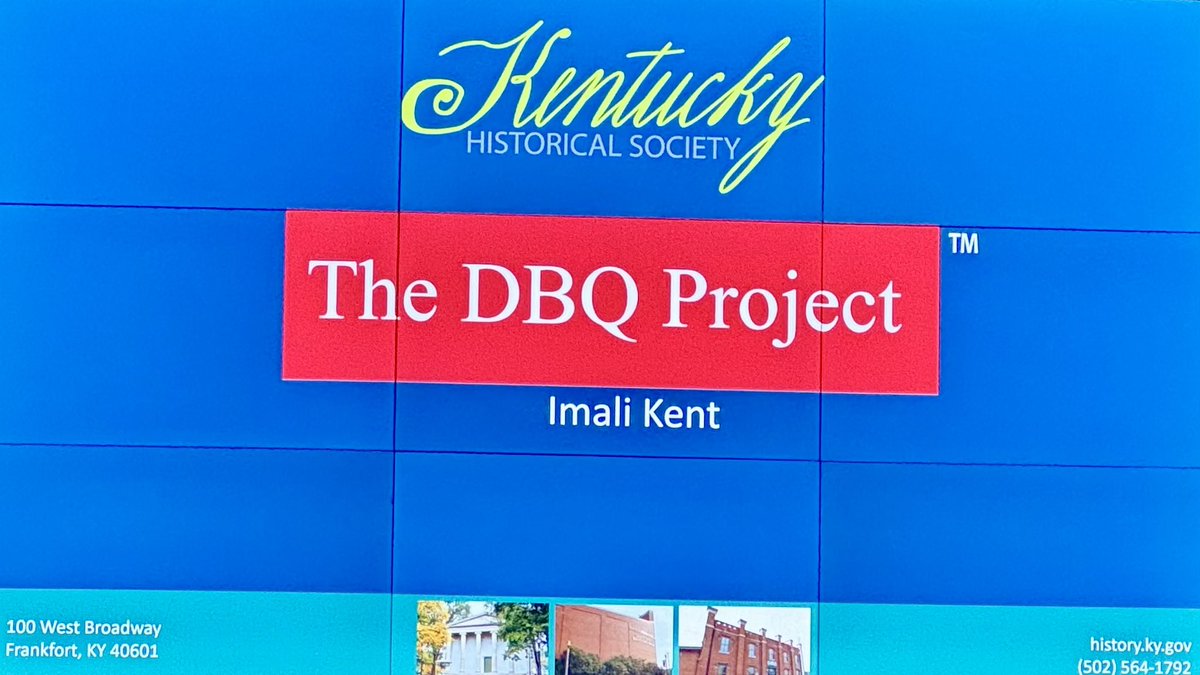 Thank you <a href="/KEDCGrants/">KEDC Grants</a> and <a href="/KyHistSoc/">Kentucky Historical Society</a> for a great Saturday of learning!  I enjoyed learning more about DBQ and loved that they can be used at various grade levels!  <a href="/KEDC_HERO/">HERO</a>