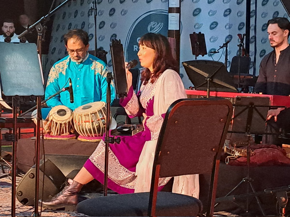 KarenDouglas_NI's tweet image. Congrats @BeyondSkin @UlsterOrchestra &amp;amp; the female Afghan artists who shared their stories through their lyrics, music &amp;amp; voices. We felt the power of your music. Stunning 🤩 Well deserved standing ovations all round 👏 #IWD #Solidarity #BeyondBorders #women #ForWorldPeace 💜🤍💚