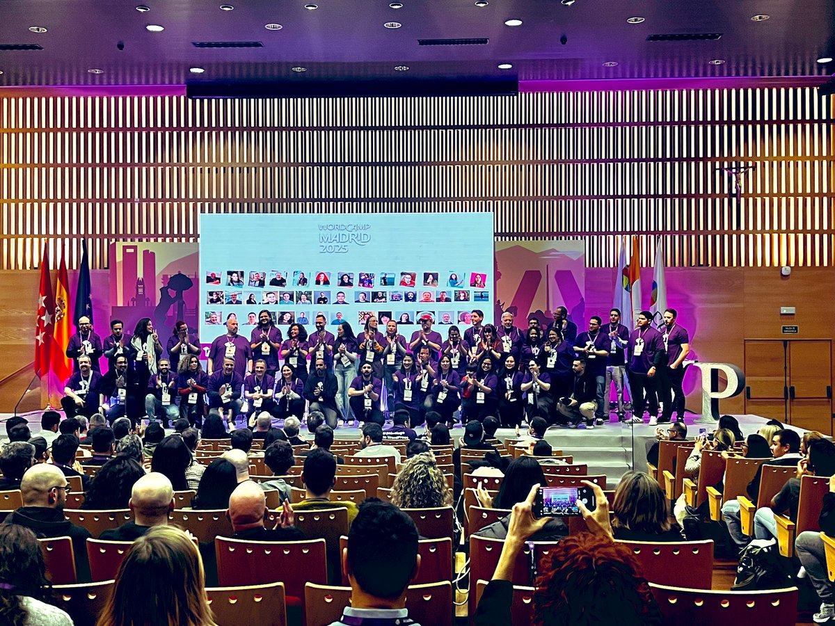 Gracias a TODOS los que habéis trabajado en la organización de <a href="/WordCampMad/">WordCamp Madrid</a> ¡Ha sido un privilegio estar aquí! #WCMAD