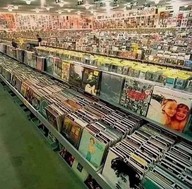An die Jüngeren hier: So sah unsere Musik-Cloud aus.
