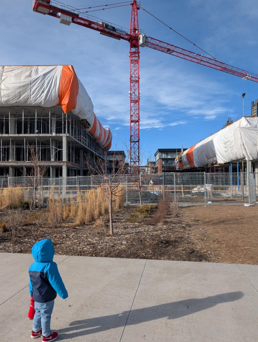 Got an inspirational shot of our kid today. I'm calling it "Human Potential" or "Ooooh CRANE!"