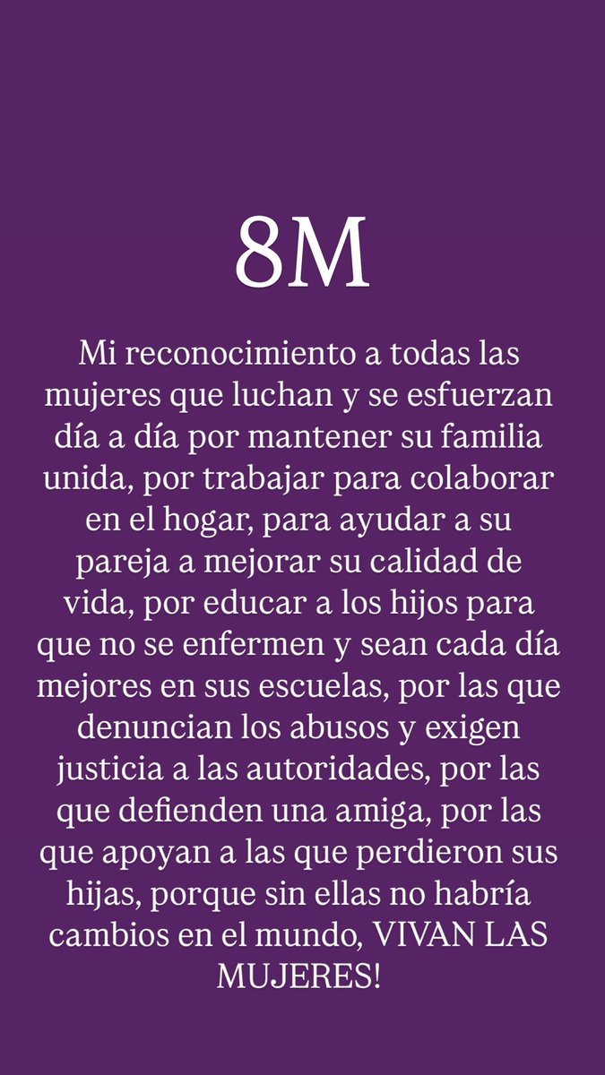 #8m #DiaInternacionalDeLaMujer #UnidasSomosMasFuertes