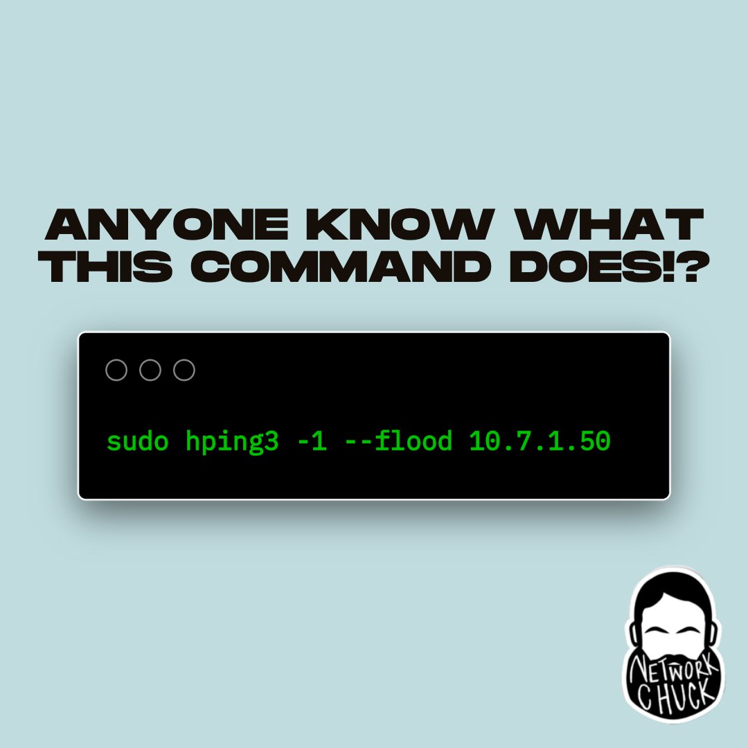 NetworkChuck's tweet image. who knows what this does?

(bonus points if you can tell me how it's used for bad stuff)