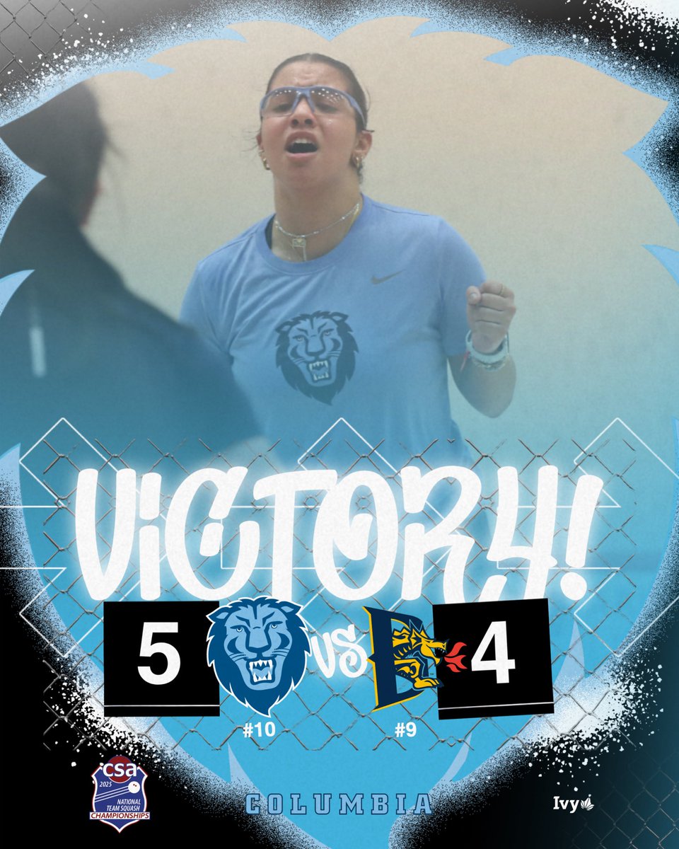 Women’s squash defeats No. 9 Drexel in a thriller Saturday to finish the season in the win column!

#RoarLionRoar 🦁 // #OnlyHere 🗽