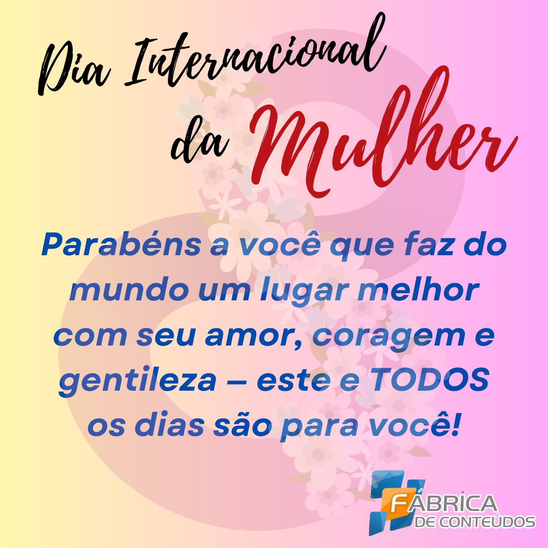 luiscdm01's tweet photo. Parabéns, Parabéns, Parabéns . . . by @fabricadeconteu 
#DiaDaMulher
#diainternacionaldamulher https://t.co/NElOYKwF9Y