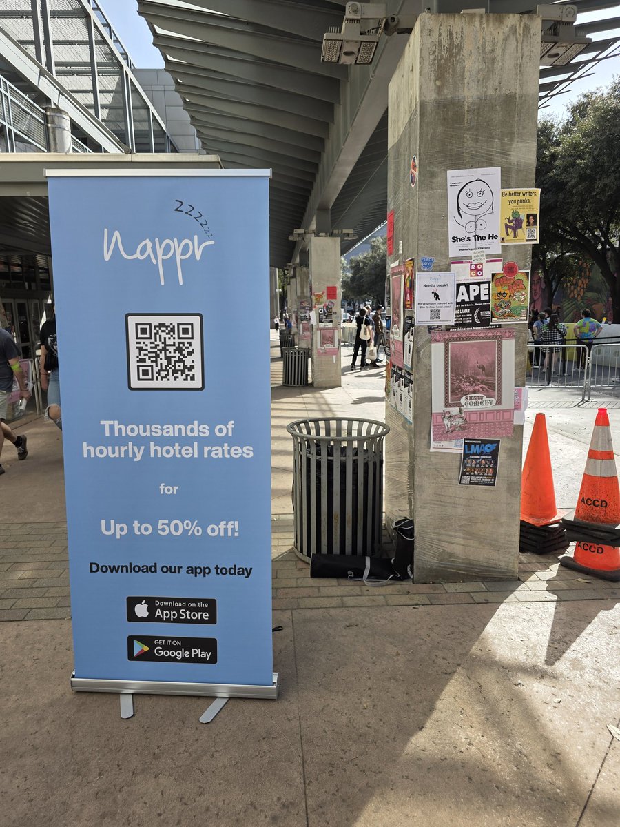 NapprApp's tweet photo. Have you spotted us in Austin yet for #SXSW2025?
We'll be here trying to get people more ZzZs and we're also hosting an event tomorrow night so come on down if you're in the area!
https://t.co/pS158HTpUv
#SXSW #Nappr #Austin #Texas https://t.co/9kfr7Qxt9b