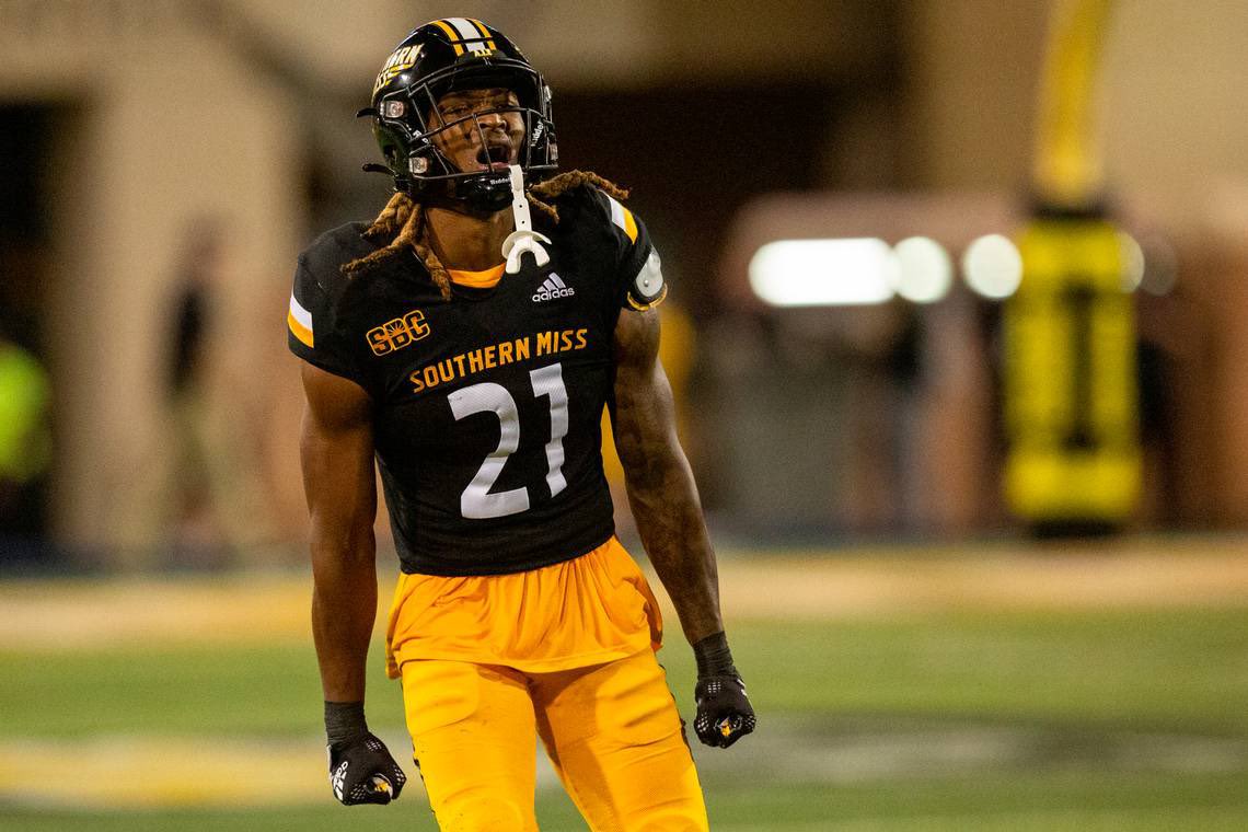 Trey Finney (@treyfinney2) on Twitter photo #AGTG I’m Extremely excited to announce I’ve earned an offer from <a href="/Reed5G/">Reed Grable</a> and THE University of Southern Mississippi !! #SMTTT🦅 #AGTG I’m Extremely excited to announce I’ve earned an offer from <a href="/Reed5G/">Reed Grable</a> and THE University of Southern Mississippi !! #SMTTT🦅