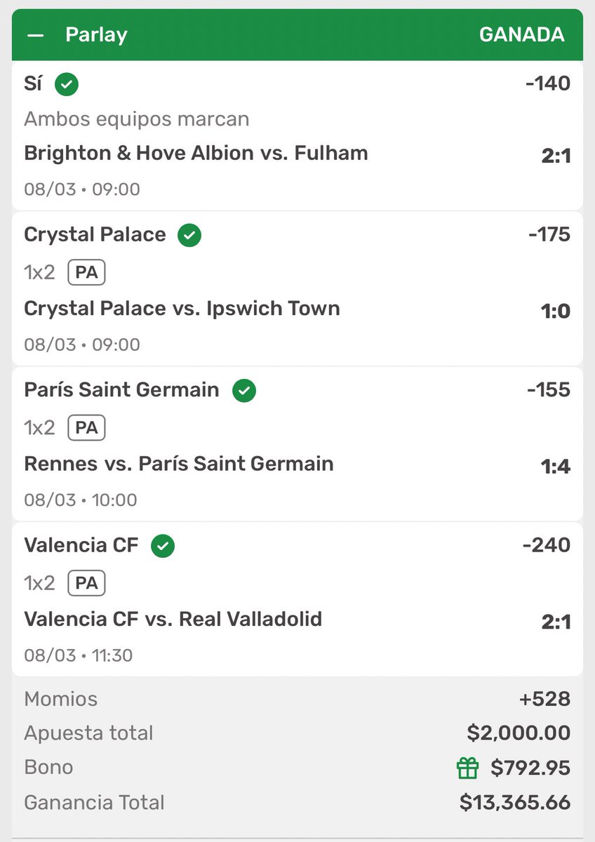 picks_koalateam's tweet photo. $1500 entre RT Y ❤️ NO MAMEEES 🤯

PARLEY +528 ✅✅✅ y lo mejor ? LA DEJÉ GRATIS 

Quien cobro conmigo ?? Quiero ver todos sus tickets aquí abajo 👇🏽, ESTAMOOOOS EN OTRO PUTO NIVEL

REY KOALA 👑🐨🐨🐨 https://t.co/MxckmF1arc