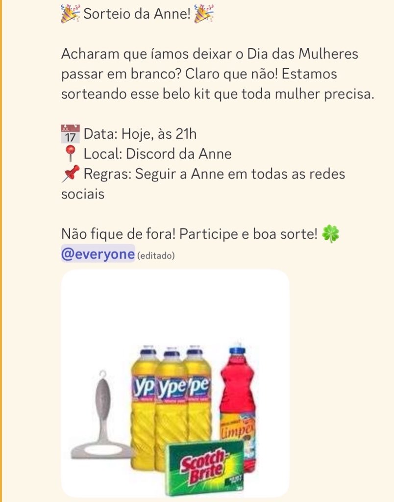 moderacaoanne's tweet image. 🚨AGORA: os moderadores da @annemgruber lançaram um sorteio especial de Dia das Mulheres! Quem aí vai participar? 👀🔥