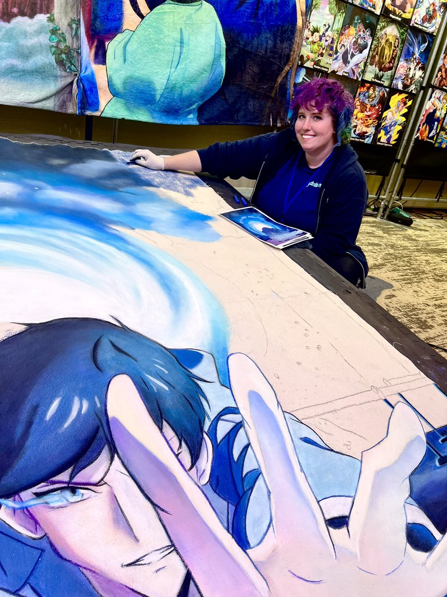Day 2 of <a href="/IchiTriBan/">Ichibancon, TriadAnimecon, and Banzaicon</a>! Come see our progress on Solo Leveling!

#sololeveling #jinwoosung #sungjinwoo #banzaicon #banzaicon2025 #chalkart #chalktwins